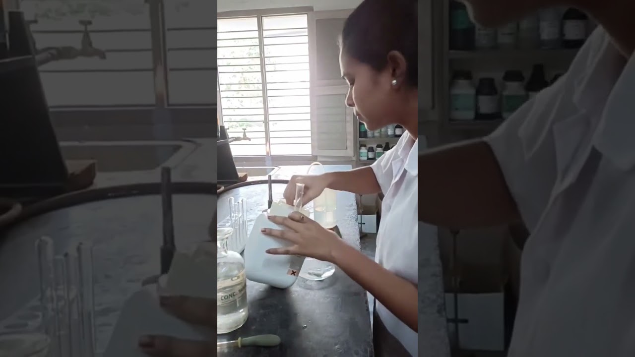 Brown Ring Test (Conformation test for nitrate ion)