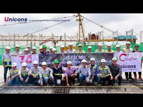 Unicons cất nóc tháp 201 dự án Goldmark City Hà Nội