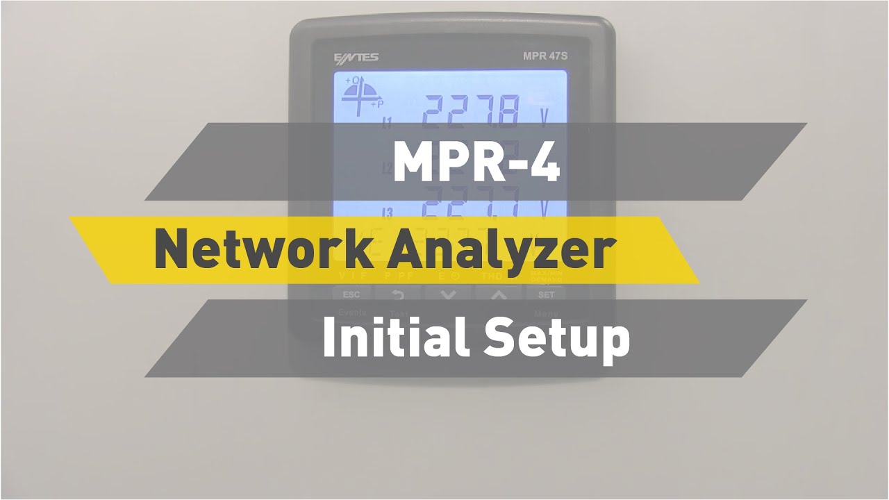 ENTES MPR-4 Network Analyzer – Initial Setup