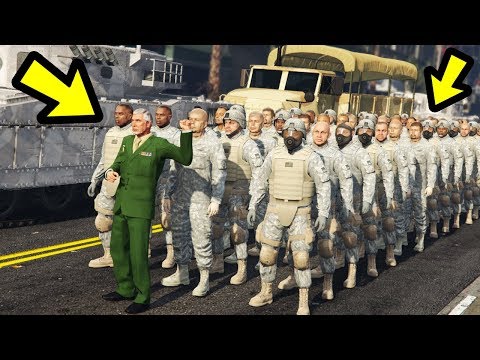 GTA 5 - Playing as the Army! (very powerful)