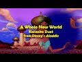 Aladdin | A Whole New World | Karaoke Duet