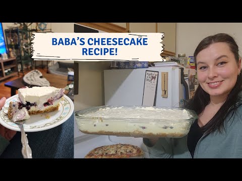 Baba's Blueberry Cheesecake Recipe | Only bake the crust!