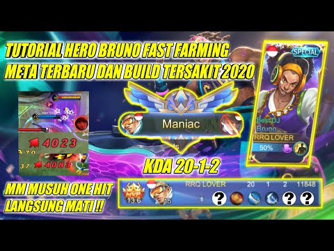 BRUNO BOT LANE FAST FARMING META TERBARU DAN BUILD TERSAKIT SEASON 15 - LOVER