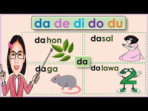 Magsanay at matutong bumasa DA DE DI DO DU (Video lesson with quiz) For Kinder, Grade1 at Grade2