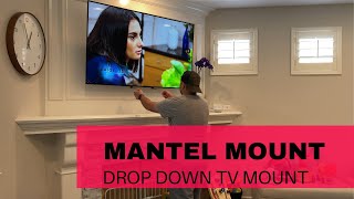Make TV Watching fun again with Drop Down Mantel TV Mount