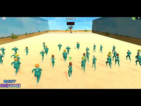 Squid Game Online Gameplay #001 (Crazy Games) [Free Games] 