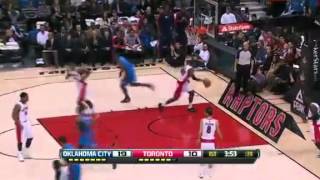 preview picture of video 'Ibakas POWERFUL Slam   Oklahoma City Thunder Vs Toronto Raptors   01   06   2013   NBA Season 2013'