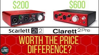 Video thumbnail for Scarlett 2i2 VS Clarett 2Pre / Latency, Preamps, AIR Comparison / Focusrite Audio Interface Shootout by Learn Audio Engineering