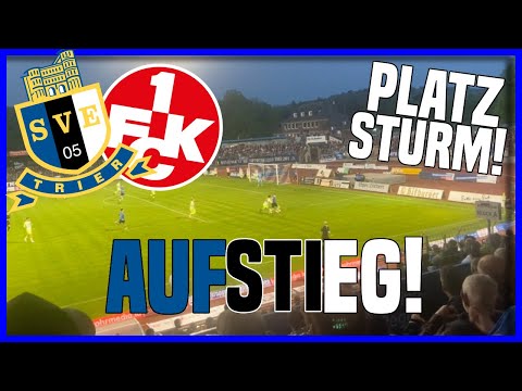 TRIER STEIGT WIEDER IN DIE REGIONALLIGA AUF! + PLATZSTURM | STADIONVLOG