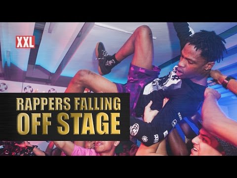 Rappers Falling Off Stage