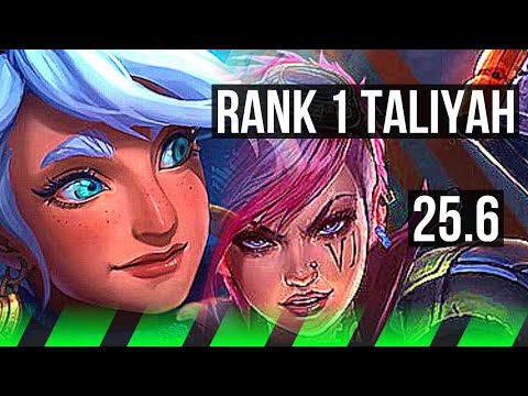 TALIYAH vs VI (JGL) | Rank 1, Rank 1 Taliyah, 10/2/8, Dominating | JP Challenger | 25.6