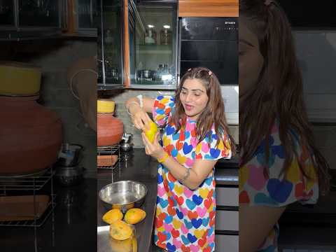 आम 🥭 का रस बनाया🥳 #youtubeshorts #shorts #mango #shortvideos #kajalsoni @Kajalsoni_vlogs