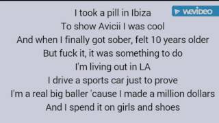 I took a pill in Ibiza - Mike Posner (Seeba Remix) (Audio) (Lyrics video)