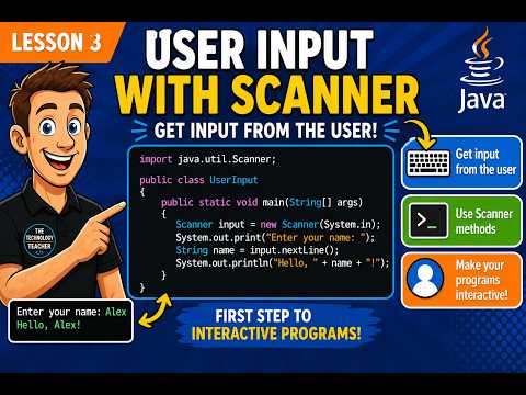 Java Tutorial 3 Basic User Input