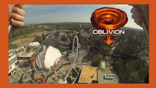 preview picture of video 'Oblivion The Black Hole Front Seat POV HD - Gardaland 2015'