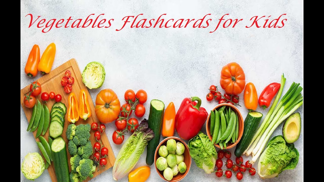 Vegetables Flashcards for Babies, Kindergarten and Toddler | Part 1 | PDF in description