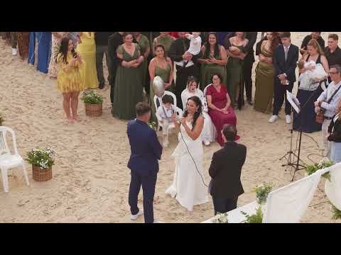 Casamento com imagens Aéreas