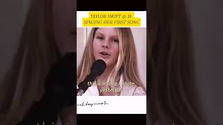 😍👏🏻❤️Taylor Swift @ 13,Singing her first song (Lucky You) #fyp #fypシ
