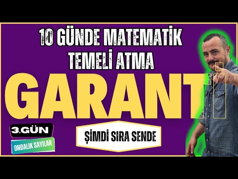 10 Günde Matematik Temeli Atma Garanti Kampı | 3. Gün | Şimdi Sıra Sende
