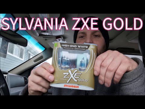 SYLVANIA ZXE GOLD HALOGEN BULB REVIEW + LUX TEST (HIR2 9012)