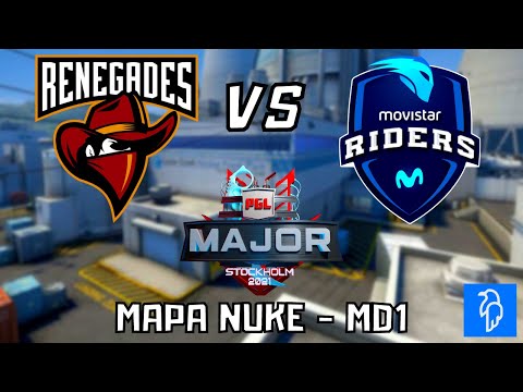 Renegades vs Movistar Riders (Mapa Nuke - MD1) Major 2021 - Transmissão gaulestv