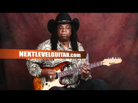 Larry Mitchell lead guitar lesson jam with pentatonics and blues over Hendrix chord 7sharp nine