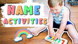 14 FUN & EASY NAME ACTIVITIES FOR TODDLERS & PRESCHOOLERS!