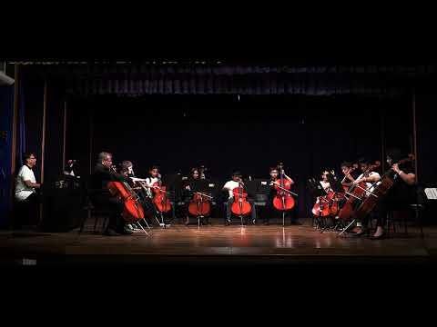 Child's Play India cello ensemble-  Perpetual Motion