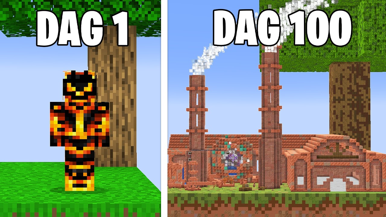 100 Dage I Minecraft Skyfactory!