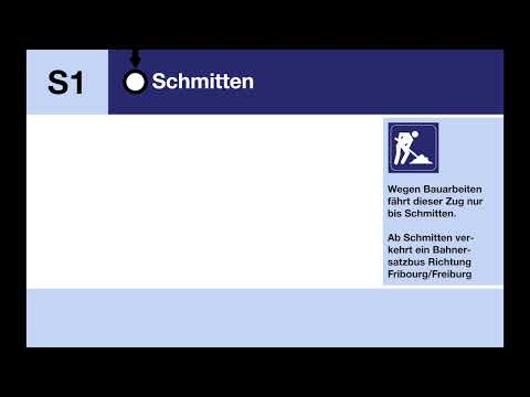 BLS Ansage - Schmitten, Endbahnhof - Info Bahnersatz