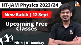 IIT JAM Physics New Batch + Upcoming Free Classes | Nitin | PrepKit