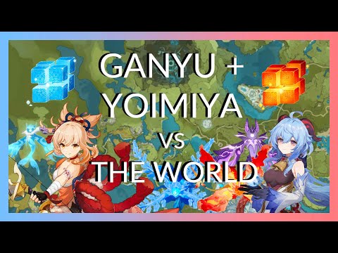 Ganyu and Yoimiya vs World Bosses