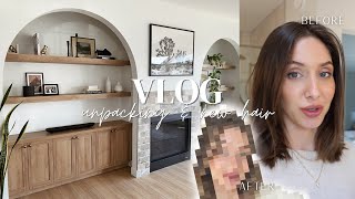 Unpacking in our new home + new hairdo | VLOG
