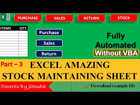Stock In Out and Balance Template in Excel Stock Management Template