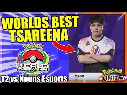 CRAZIEST TSAREENA EVER!! JAPAN'S T2 MAME VS EUROPE'S NUMBER ONE | Pokemon Unite World Championship