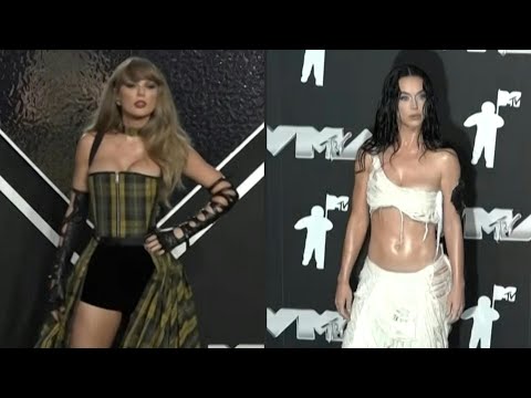 Taylor Swift, Katy Perry hit the red carpet for the 2024 MTV VMAs | AFP