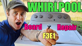 Whirlpool Washer Constantly Draining | F3E1 Won’t Fill | Easy Repair Main Control Board