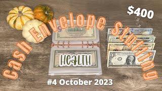 Cash Envelope Stuffing #4 OCTOBER 2023 // Showing My House Plans!