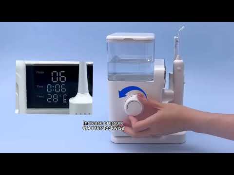 2 in 1 water flosser & electric toothbrush combo video