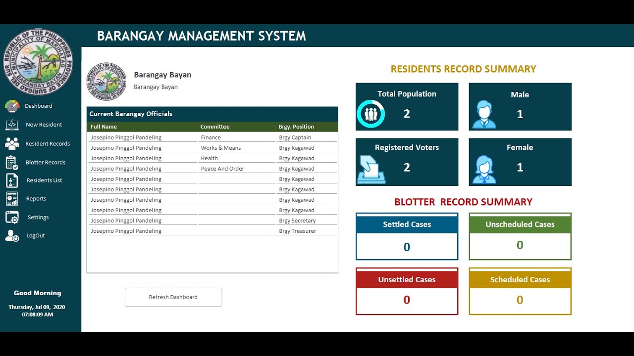 Barangay Management System Preview