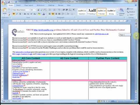 Mr Barton's Web Whizz Video 1 - NRICH