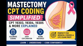 Mastectomy CPT Coding Simplified | CPT 19303, 19304, 19305 & More Explained