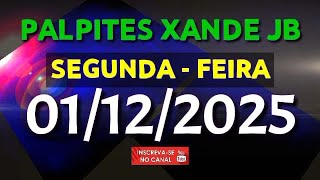 PALPITE DIA 01/12/2025 | JOGO DO BICHO TODAS AS LOTERIAS