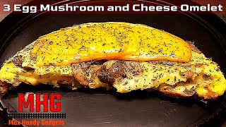 3 Egg Mushroom and Cheese Omelet