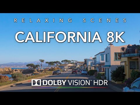 Driving Northern California 8K Dolby Vision HDR - Pebble Beach to San Francisco