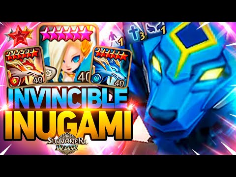 INVINCIBLE INUGAMI Shocks Enemies in Summoners War