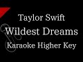 【Karaoke Instrumental】Wildest Dreams / Taylor Swift【Higher Key】
