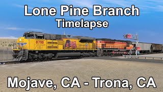 Trainz: Lone Pine Branch Timelapse (Mojave, CA - Trona, CA)