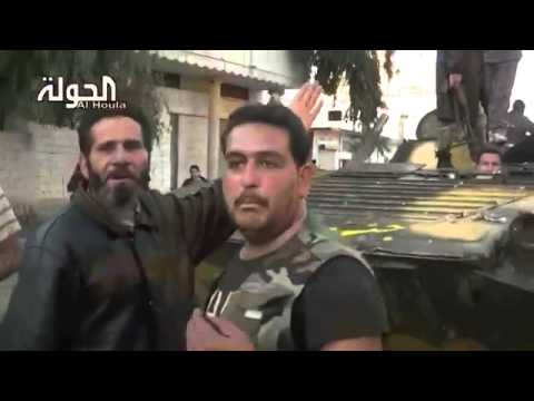 اغتنام دبابة من حاجز عقرب من قبل كتيبة الفاروق في الحولة في محافظة حمص