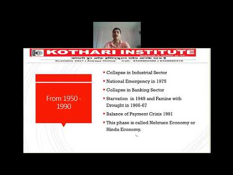 Economy Of India #FREE LIVE CLASSES OF MPPSC by KOTHARI INSTITUTE,INDORE